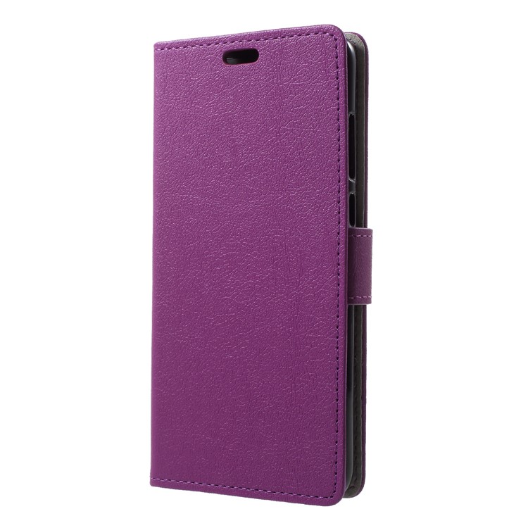 Card Holder Leather Stand Phone Casing for Huawei P20 Pro - Purple-3