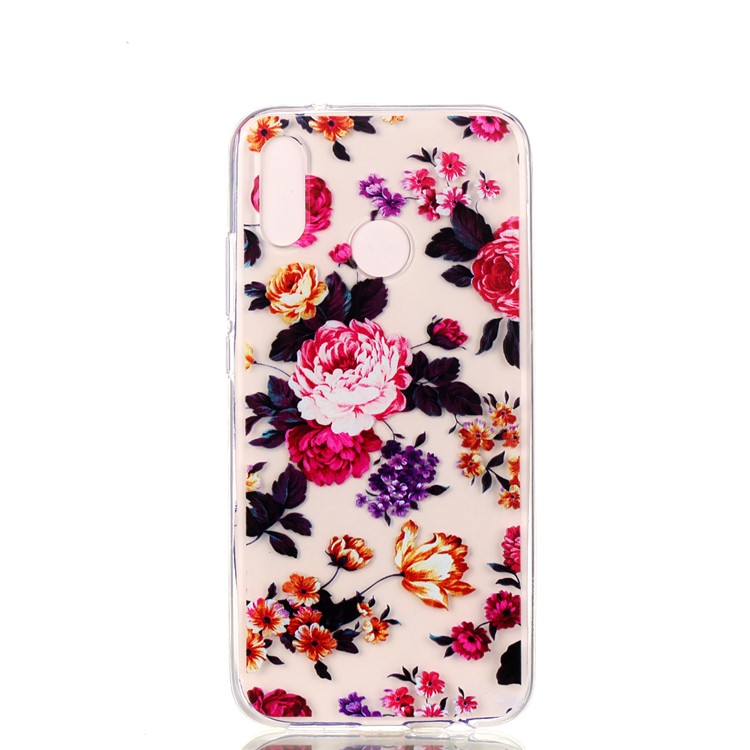 Pattern Printing TPU Case for Huawei P20 Lite / Nova 3e - Vivid Flowers-2