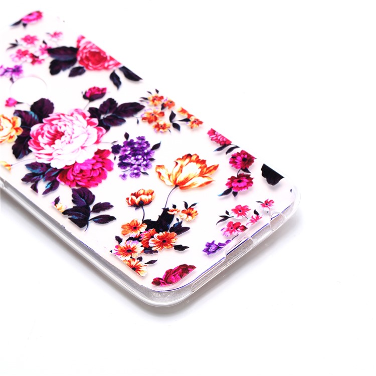 Pattern Printing TPU Case for Huawei P20 Lite / Nova 3e - Vivid Flowers-3