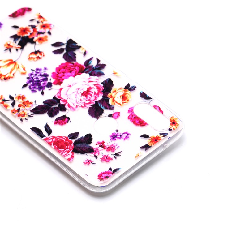 Pattern Printing TPU Case for Huawei P20 Lite / Nova 3e - Vivid Flowers-4