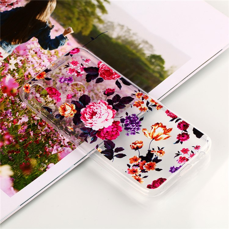 Pattern Printing TPU Case for Huawei P20 Lite / Nova 3e - Vivid Flowers-5