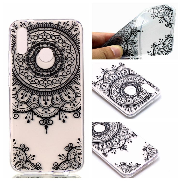 Pattern Printing TPU Back Case for Huawei P20 Lite / Nova 3e - Mandala Flowers-1