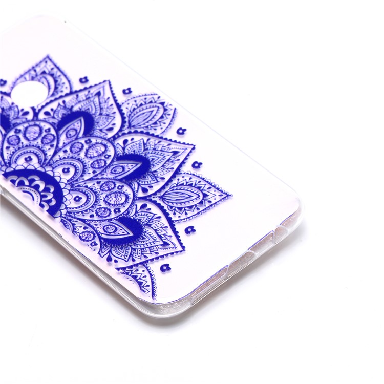 Pattern Printing TPU Cell Phone Case for Huawei P20 Lite / Nova 3e - Purple Flower-3