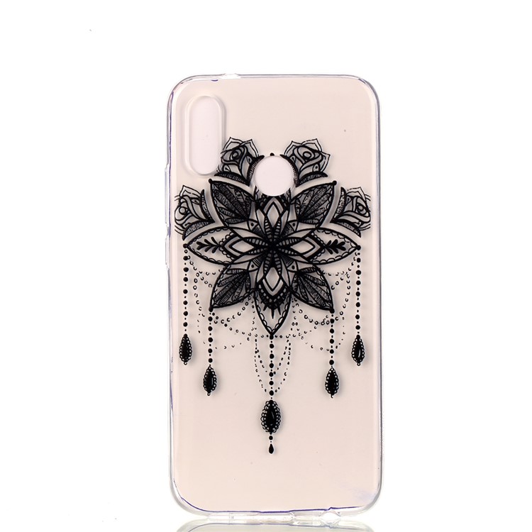 Pattern Printing TPU Phone Cover Case for Huawei P20 Lite / Nova 3e - Flower Pattern-2