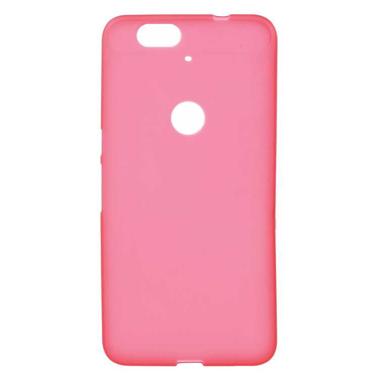 Double-sided Frosted TPU Cover Case for Huawei Nexus 6P - Red-1