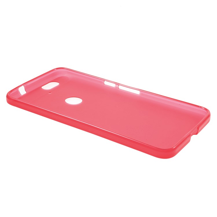 Double-sided Frosted TPU Cover Case for Huawei Nexus 6P - Red-3
