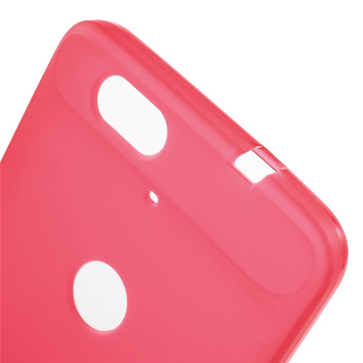 Double-sided Frosted TPU Cover Case for Huawei Nexus 6P - Red-5
