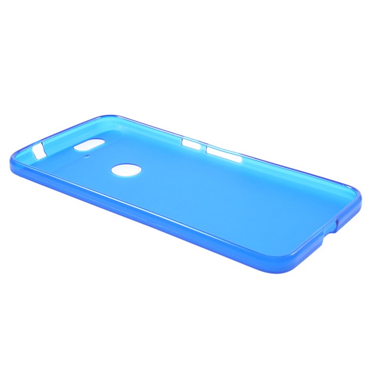 Double-sided Frosted TPU Gel Case for Huawei Nexus 6P - Blue-3