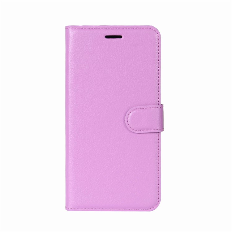 Litchi Stand Stand Stand Stand Phone Leather Case Para Huawei P20 Pro Acessório de Telefone Celular - Roxo-2