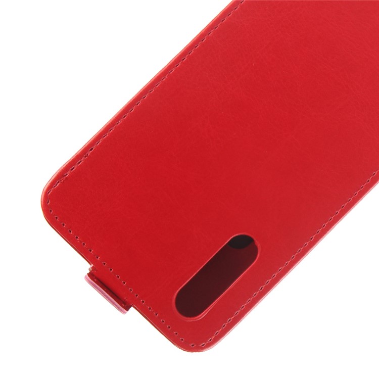 Crazy Horse Crazy Horse Vertical Leather Case with Card Slot for Huawei P20 - Red-2