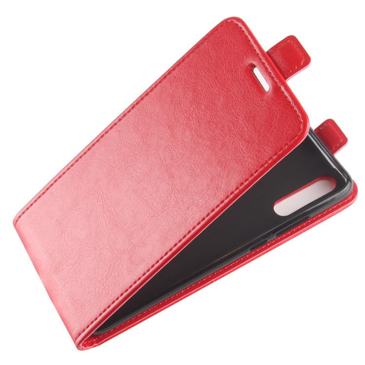 Crazy Horse Crazy Horse Vertical Leather Case with Card Slot for Huawei P20 - Red-3