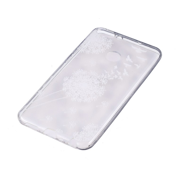 Embossment Patterned TPU Soft Mobile Phone Cover for Huawei P Smart/Enjoy 7S - Dandelion-2