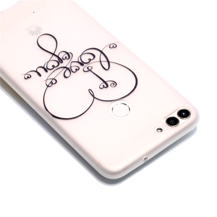 Luminous Patterned TPU Back Case for Huawei P Smart/Enjoy 7S - Love You-5