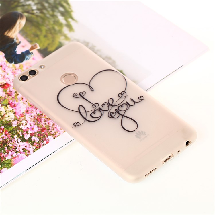 Luminous Patterned TPU Back Case for Huawei P Smart/Enjoy 7S - Love You-6