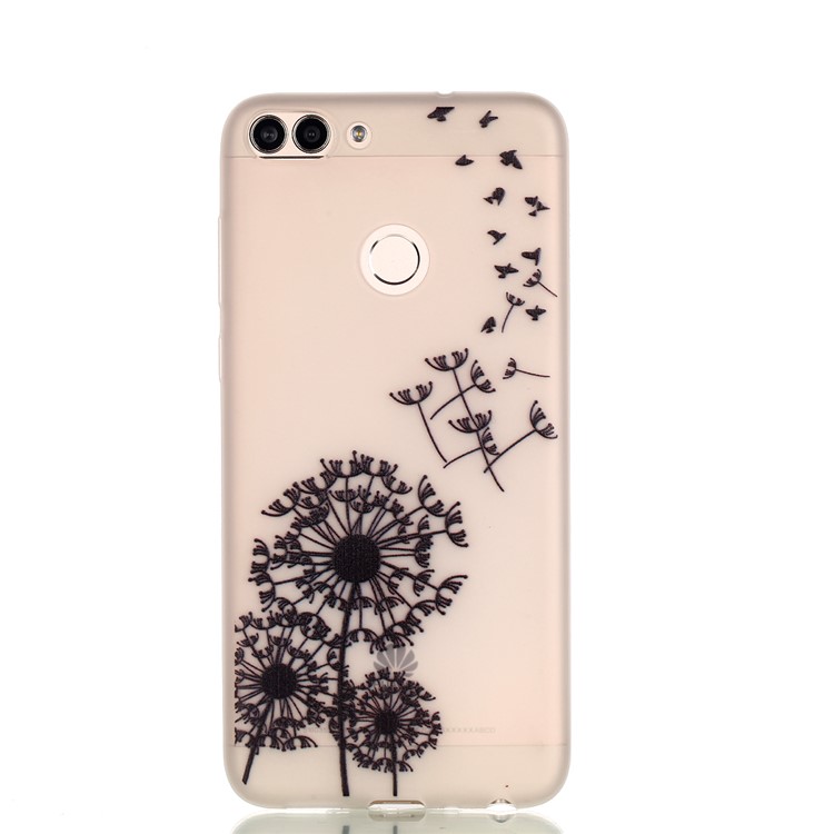 Luminous Patterned TPU Mobile Phone Cover for Huawei P Smart/Enjoy 7S - Dandelion-2