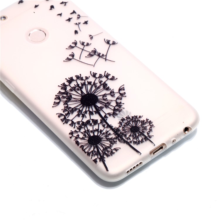 Luminous Patterned TPU Mobile Phone Cover for Huawei P Smart/Enjoy 7S - Dandelion-3