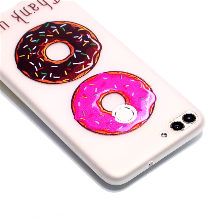 Luminous Patterned TPU Cell Phone Cover for Huawei P Smart/Enjoy 7S - Thank You-4