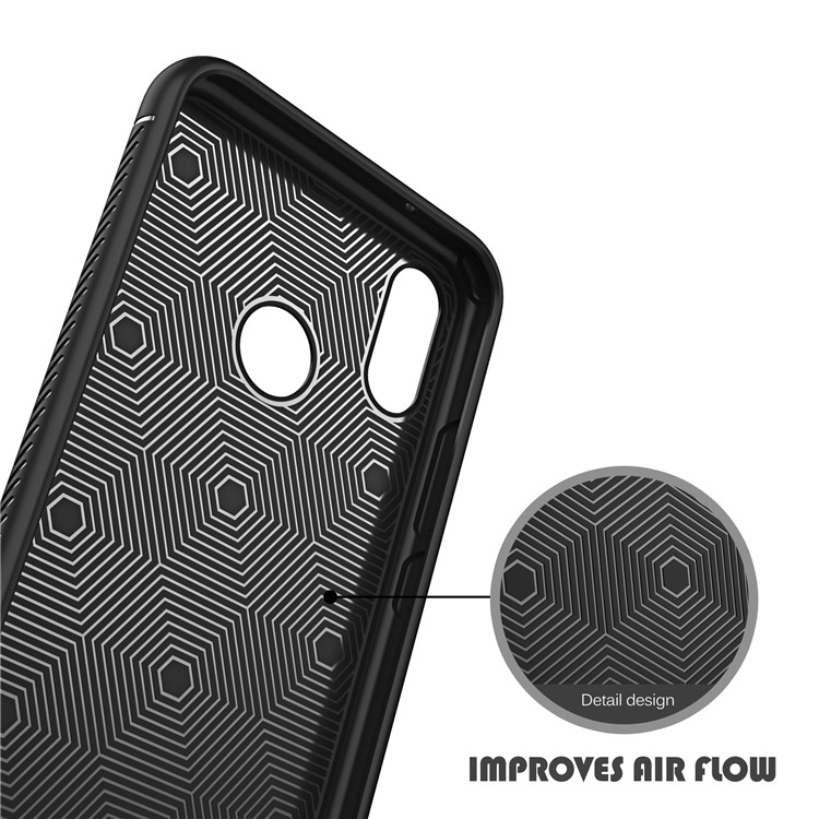 IVSO Gentry Series Litchi Texture Leather Coated TPU Case for Huawei P20 Lite/Nova 3e - Black-4
