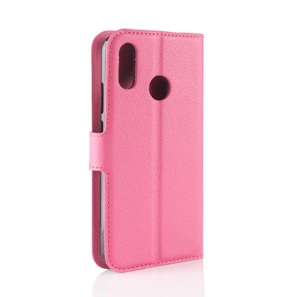 Litchi Texture Wallet Stand Leather Mobile Casing for Huawei P20 Lite / Nova 3e - Rose-6