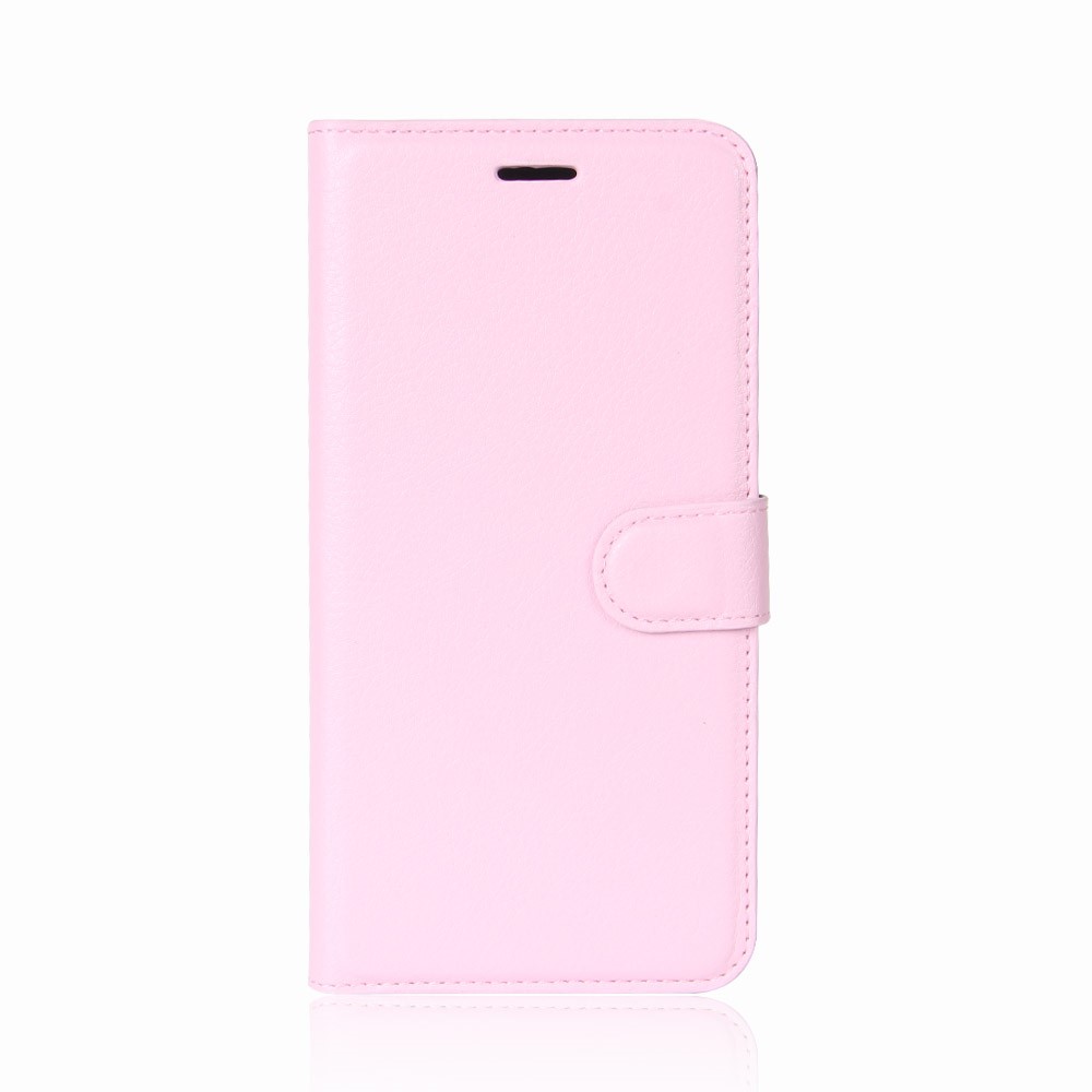 Litchi Texture Wallet Stand Leather Cell Phone Cover for Huawei P20 Lite / Nova 3e - Pink-2