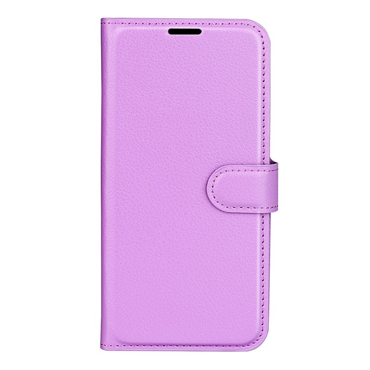 For Huawei P20 Litchi Texture Wallet Stand Leather Phone Accessory Case - Purple-6