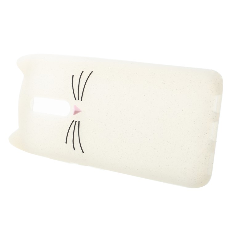 3D Mustache Cat Silicone Phone Cover for Huawei Mate 10 Lite / nova 2i / Maimang 6 / Honor 9i (India) - White-3