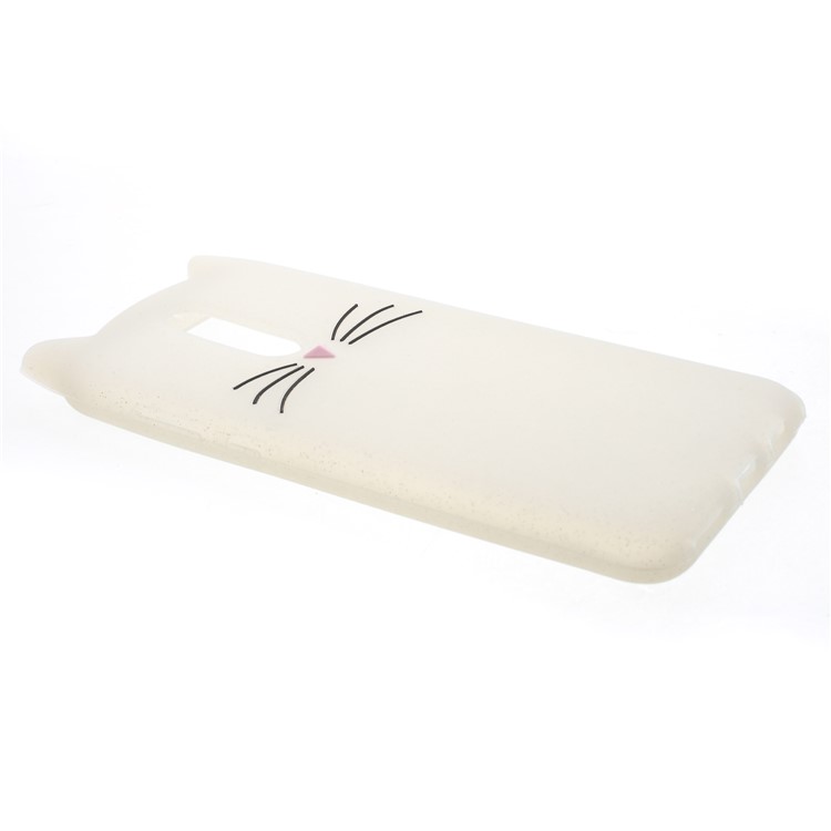3D Mustache Cat Silicone Phone Cover for Huawei Mate 10 Lite / nova 2i / Maimang 6 / Honor 9i (India) - White-4