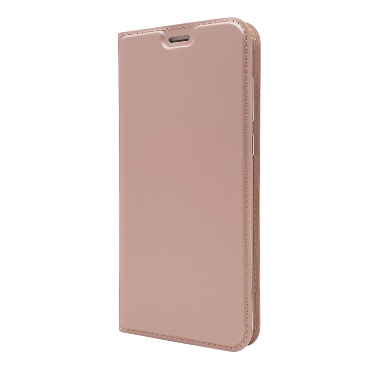 Couverture Téléphonique du Support de Carte en Cuir en Cuir Debout Automatique Pour Huawei 10 Lite / Nova 2i / Maimang 6 / Honor 9i (inde) - or Rose