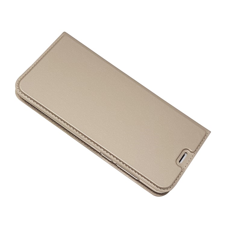 Auto-absorbed Stand Leather Card Holder Mobile Casing for Huawei Mate 10 Lite/nova 2i/Maimang 6/Honor 9i (India) - Gold-5