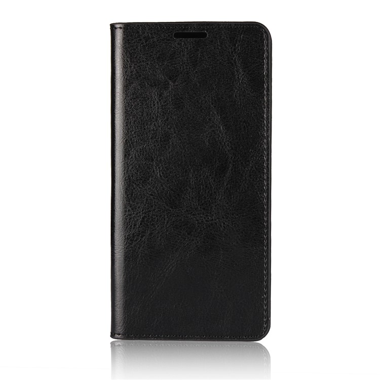 Crazy Horse Genuine Leather Wallet Case for Huawei Mate 10 Pro - Black-2
