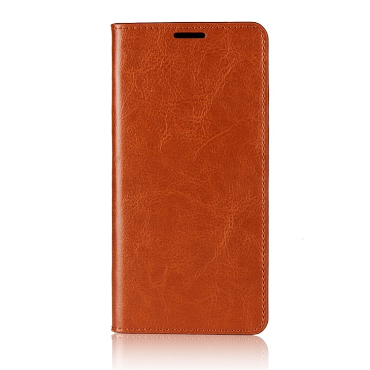 Crazy Horse Genuine Leather Wallet Shell Case for Huawei Mate 10 Pro - Brown-2