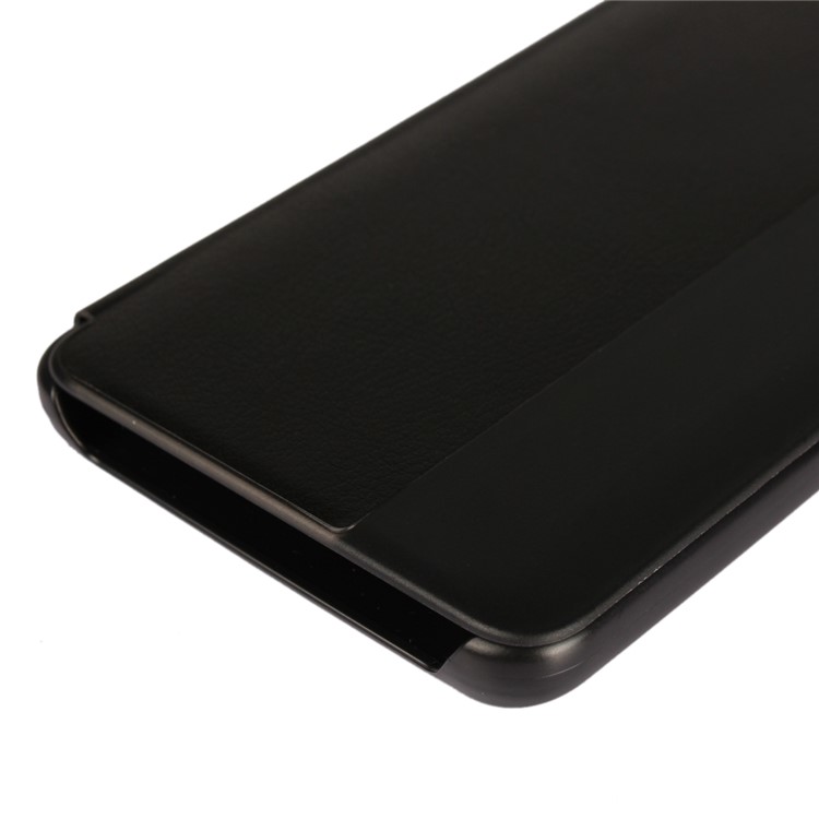 View Window PU Leather Flip Cover for Huawei Mate 10 Pro - Black-9