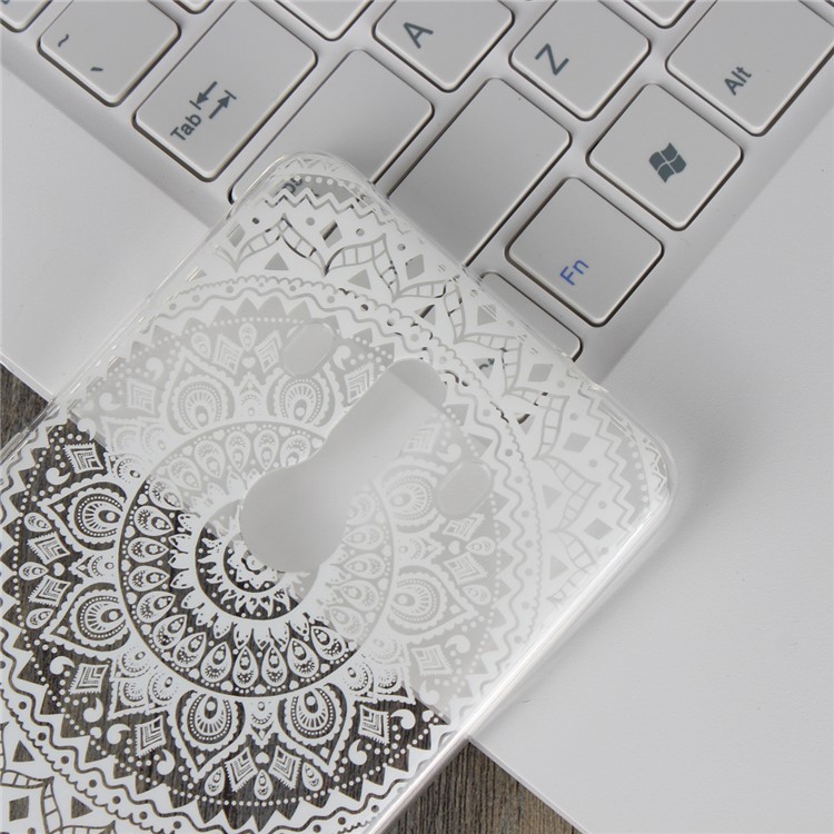 Mandala Flower TPU + PC Combo Phone Case for Huawei Mate 10 Pro - White-4