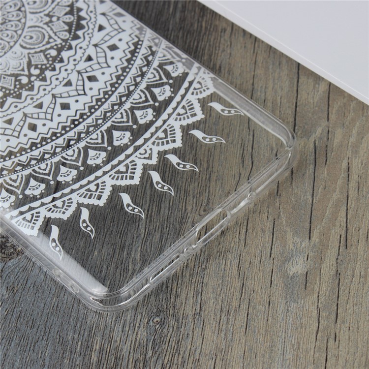 Mandala Flower TPU + PC Combo Phone Case for Huawei Mate 10 Pro - White-6