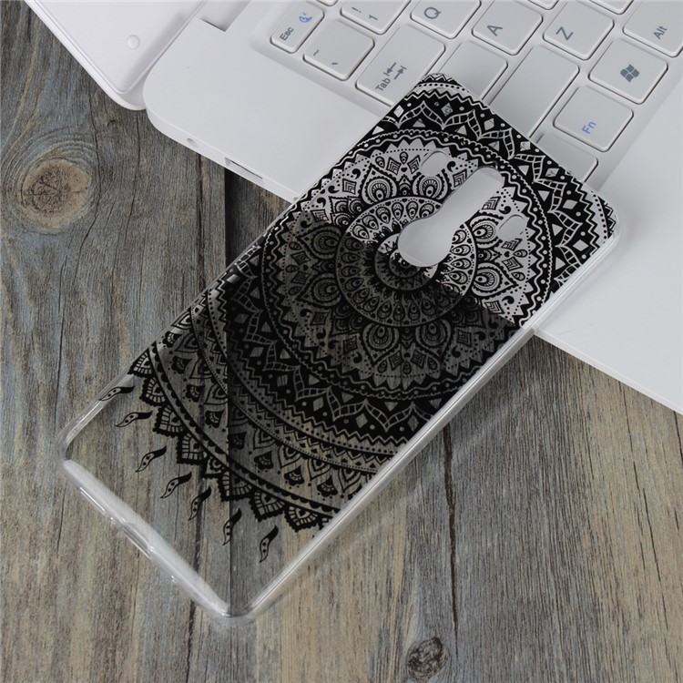 Mandala Flower TPU + PC Combo Shell Case for Huawei Mate 10 Pro - Black-3