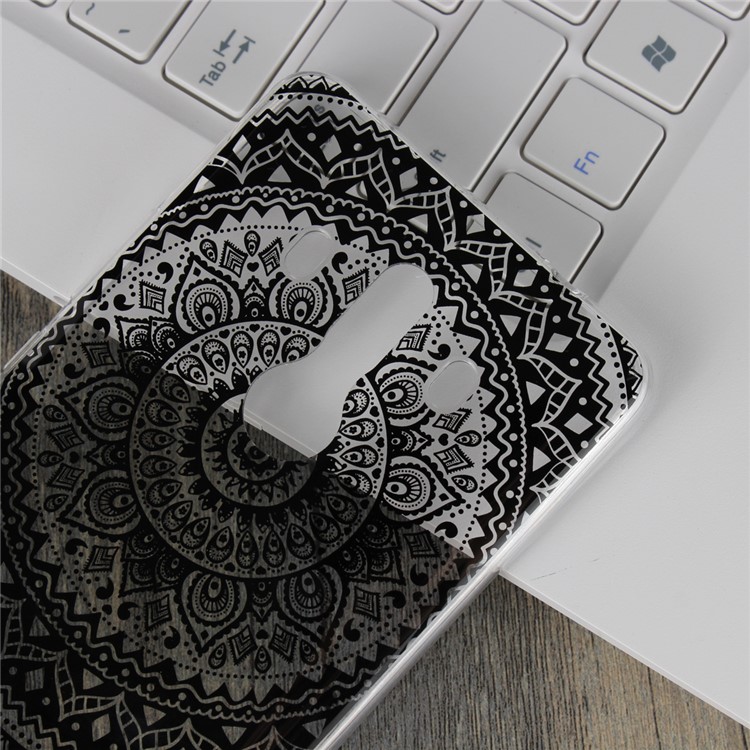 Mandala Flower TPU + PC Combo Shell Case for Huawei Mate 10 Pro - Black-4