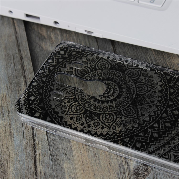 Mandala Flower TPU + PC Combo Shell Case for Huawei Mate 10 Pro - Black-5