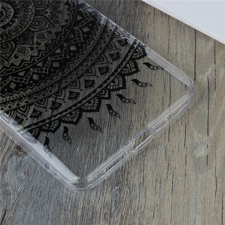 Mandala Flower TPU + PC Combo Shell Case for Huawei Mate 10 Pro - Black-6