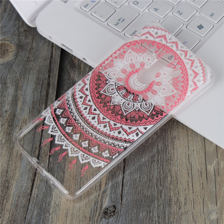 Mandala Flower TPU + PC Hybird Shell Cover Case for Huawei Mate 10 Pro - Pink-3