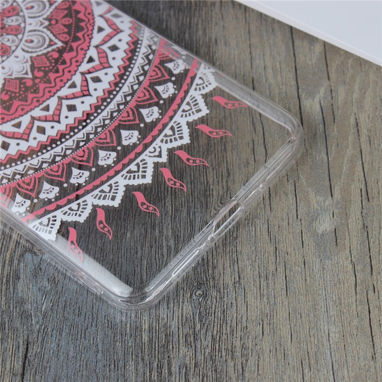 Mandala Flower TPU + PC Hybird Shell Cover Case for Huawei Mate 10 Pro - Pink-6