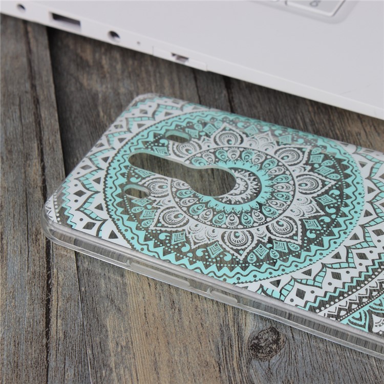 Mandala Flower TPU + PC Combo Protection Case for Huawei Mate 10 Pro - Cyan-5