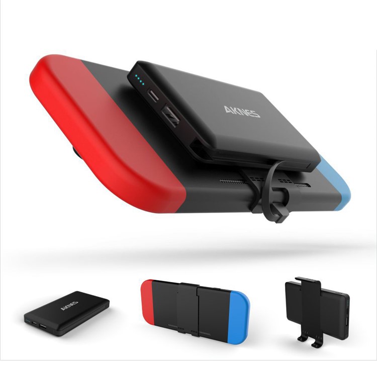 

AKNES Detachable Back Mount 10000mAh Power Bank Charger for Nintendo Switch