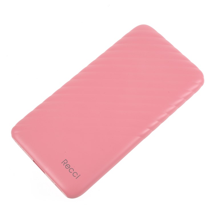 RECCI RB-10000M Bruno Series Portable 10000mAh Power Bank for iPhone Samsung Huawei Etc. - Pink-4