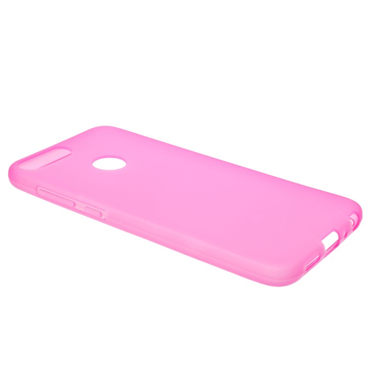 Double-sided Matte TPU Gel Back Phone Shell for Huawei P Smart / Enjoy 7S - Pink-3