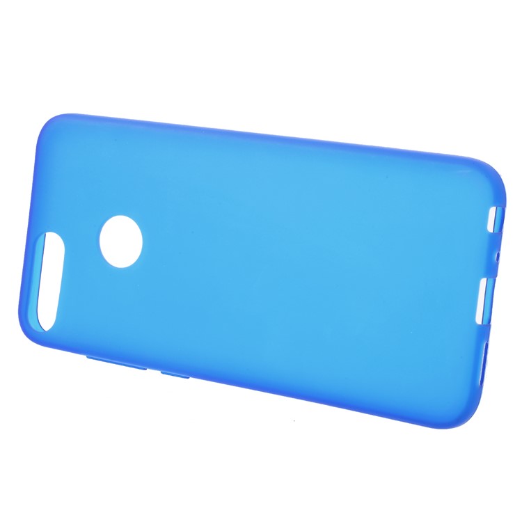 Double-sided Matte TPU Mobile Case for Huawei P Smart / Enjoy 7S - Blue-2