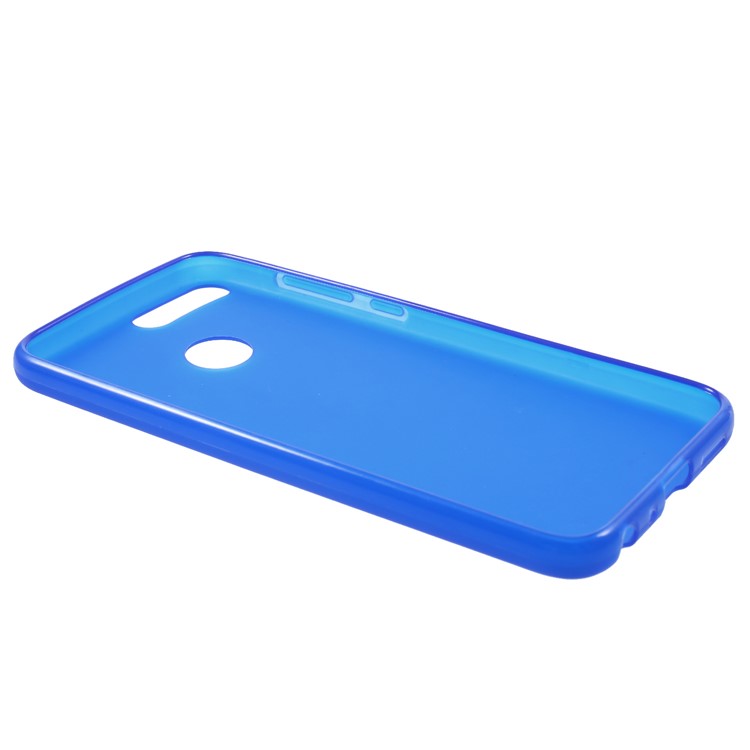 Double-sided Matte TPU Mobile Case for Huawei P Smart / Enjoy 7S - Blue-4