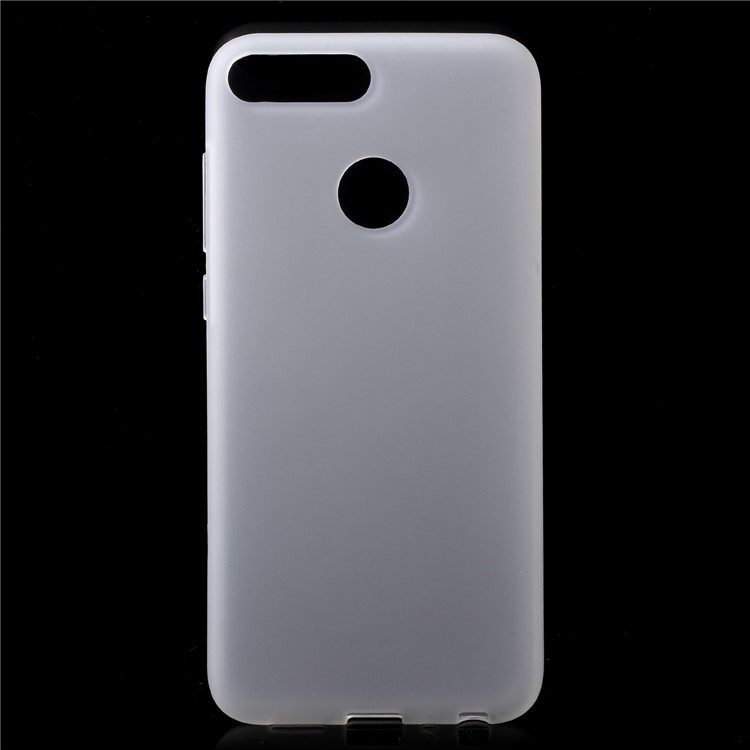 Double-sided Matte TPU Protector Cover Case for Huawei P Smart / Enjoy 7S - White-1