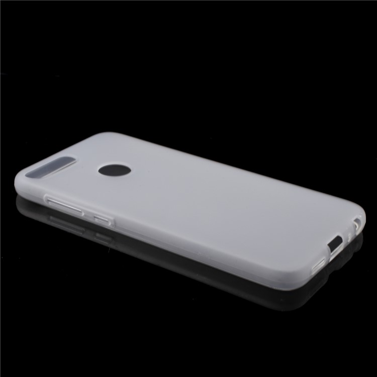 Double-sided Matte TPU Protector Cover Case for Huawei P Smart / Enjoy 7S - White-3