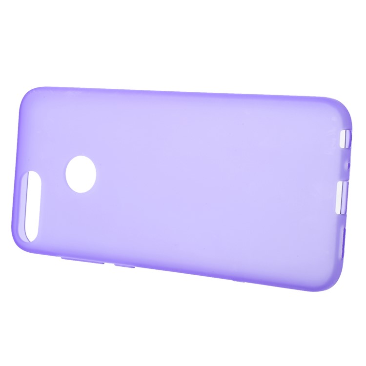 100Pcs Double-sided Matte TPU Mobile Phone Case for Huawei P Smart/Enjoy 7S - Purple-2