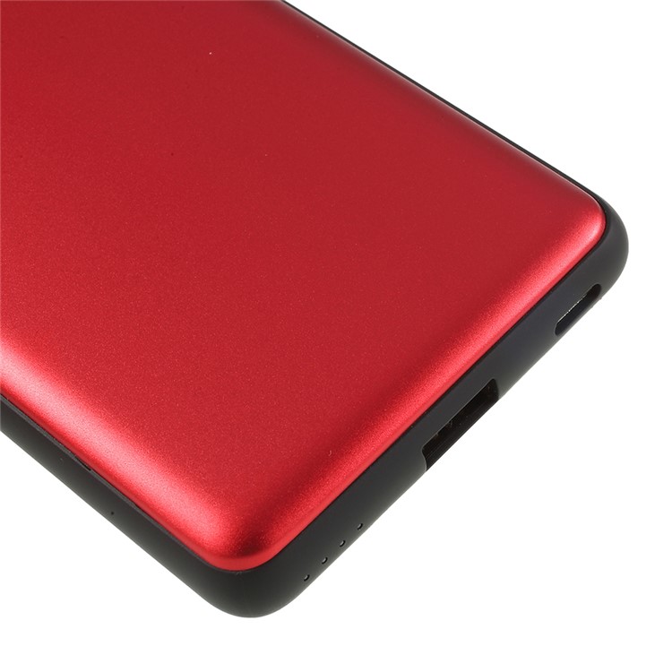 RECCI RL-10000W Lustre Series Portable 10000mAh Power Bank Wireless Charger for iPhone Samsung etc. - Red-4